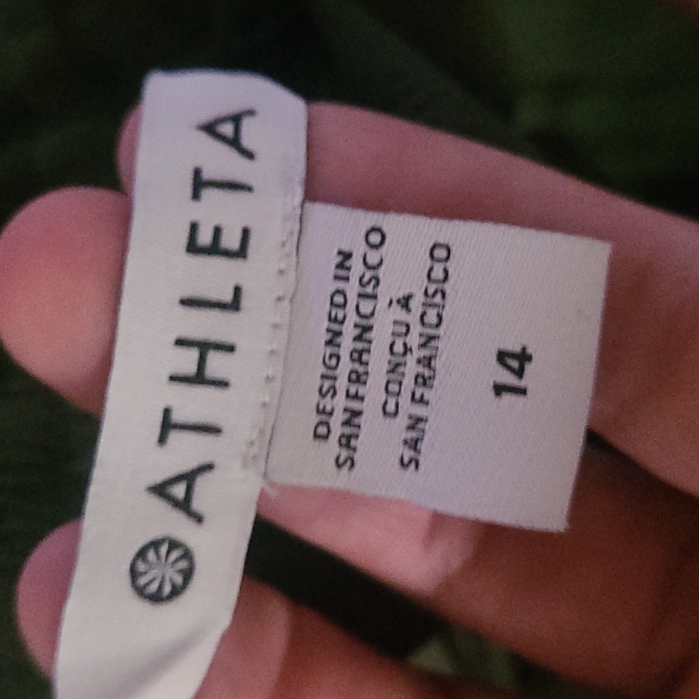 Athleta Trekkie High Rise Parachute Pant Aspen Olive Sz 14 - Picture 7 of 10
